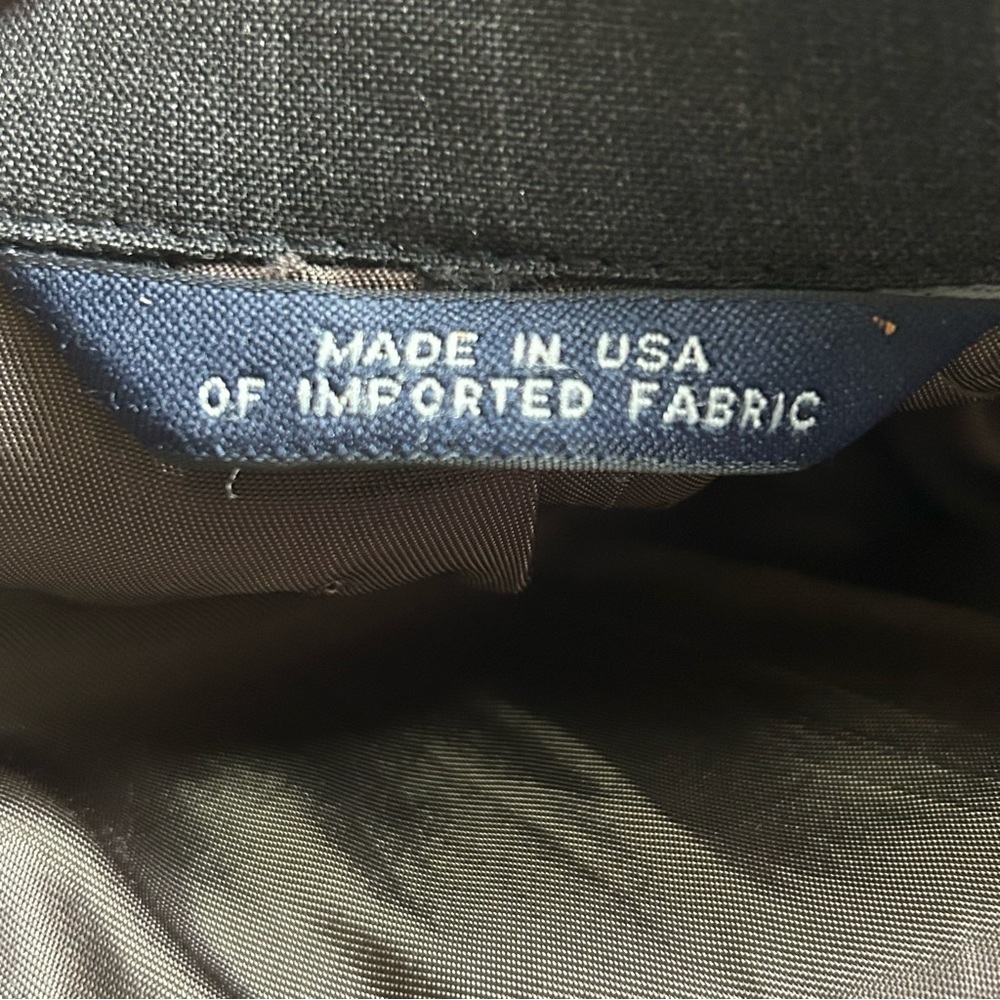 BROOKS BROTHERS Brooksease Blazer Jacket Dark Gray Pinstripe 100% Wool 44R - Picture 6 of 6